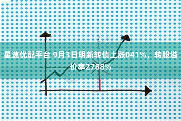 星速优配平台 9月3日明新转债上涨041%，转股溢价率2788%